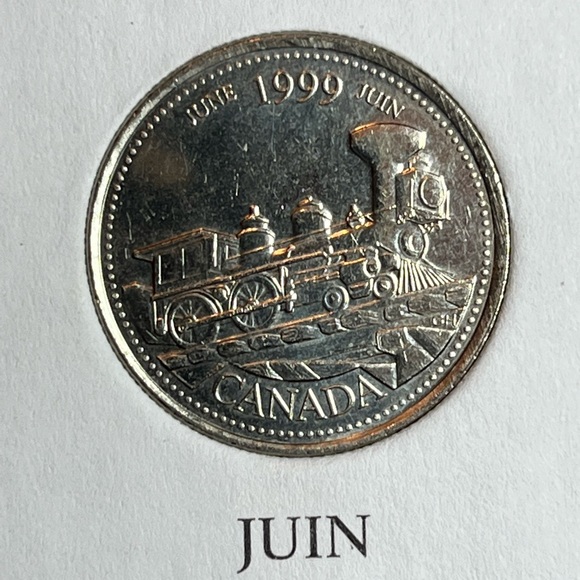 Partial 1999 Canada 25 Cent Coin Collection - Picture 9 of 14